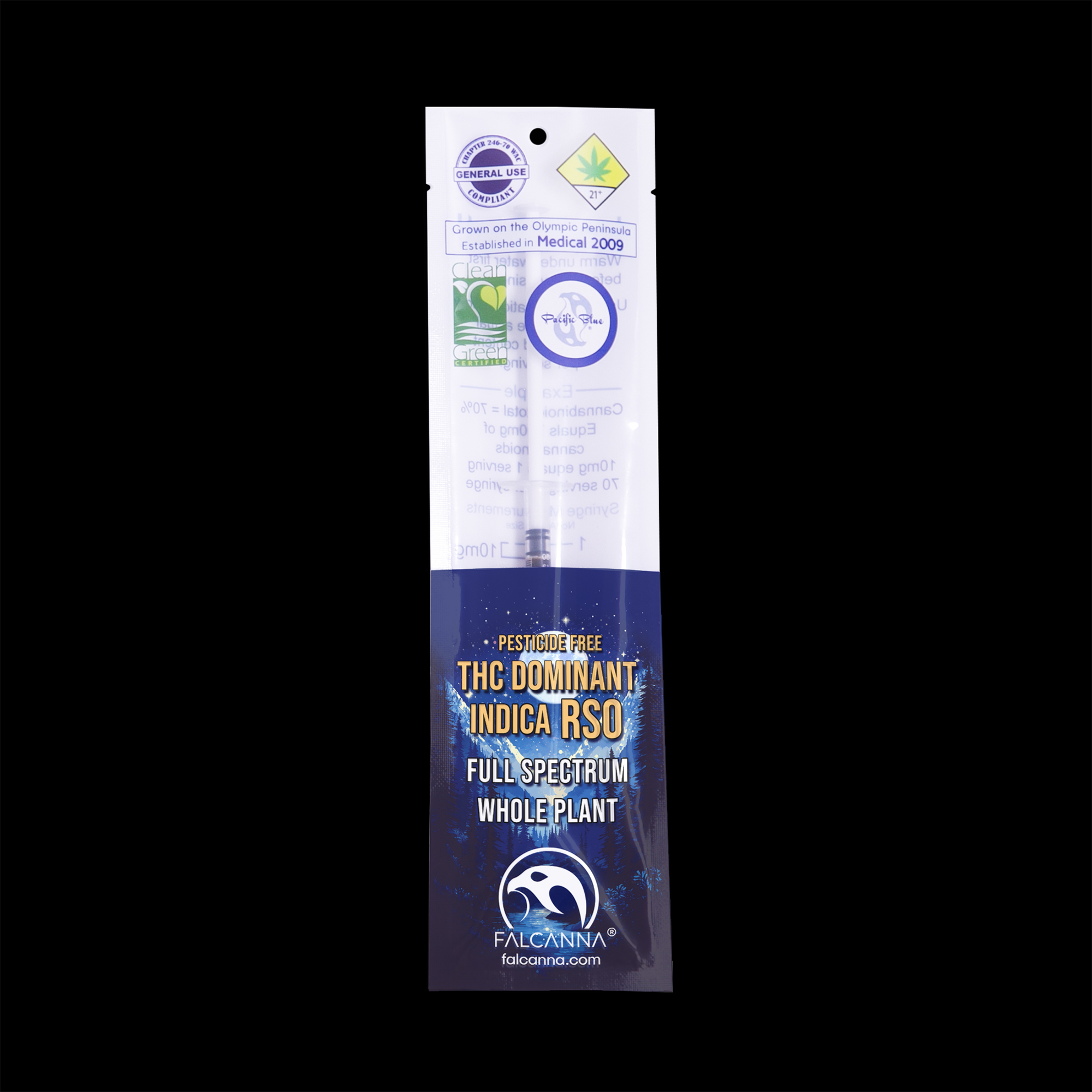 Falcanna RSO Rick Simpson Oil, full spectrum cannabis extract, pesticide-free, Washington State